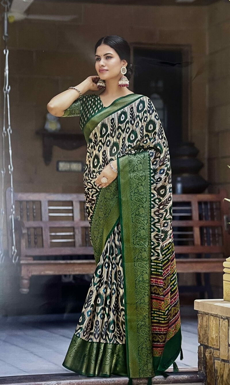 Comfortable Cotton-blended saree - 4